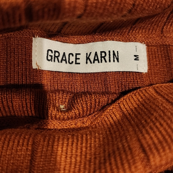 Brown sweater pencil skirt - Picture 13 of 16